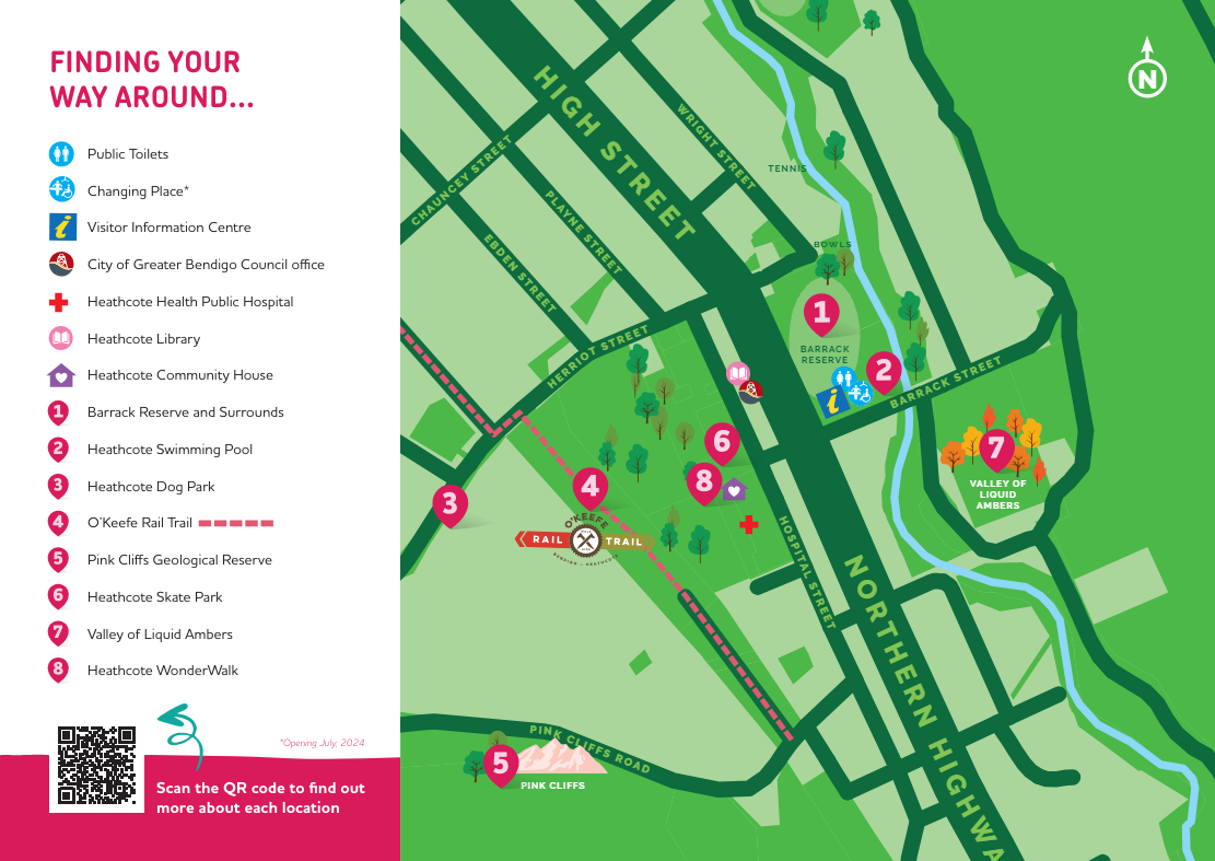 Active Heathcote map