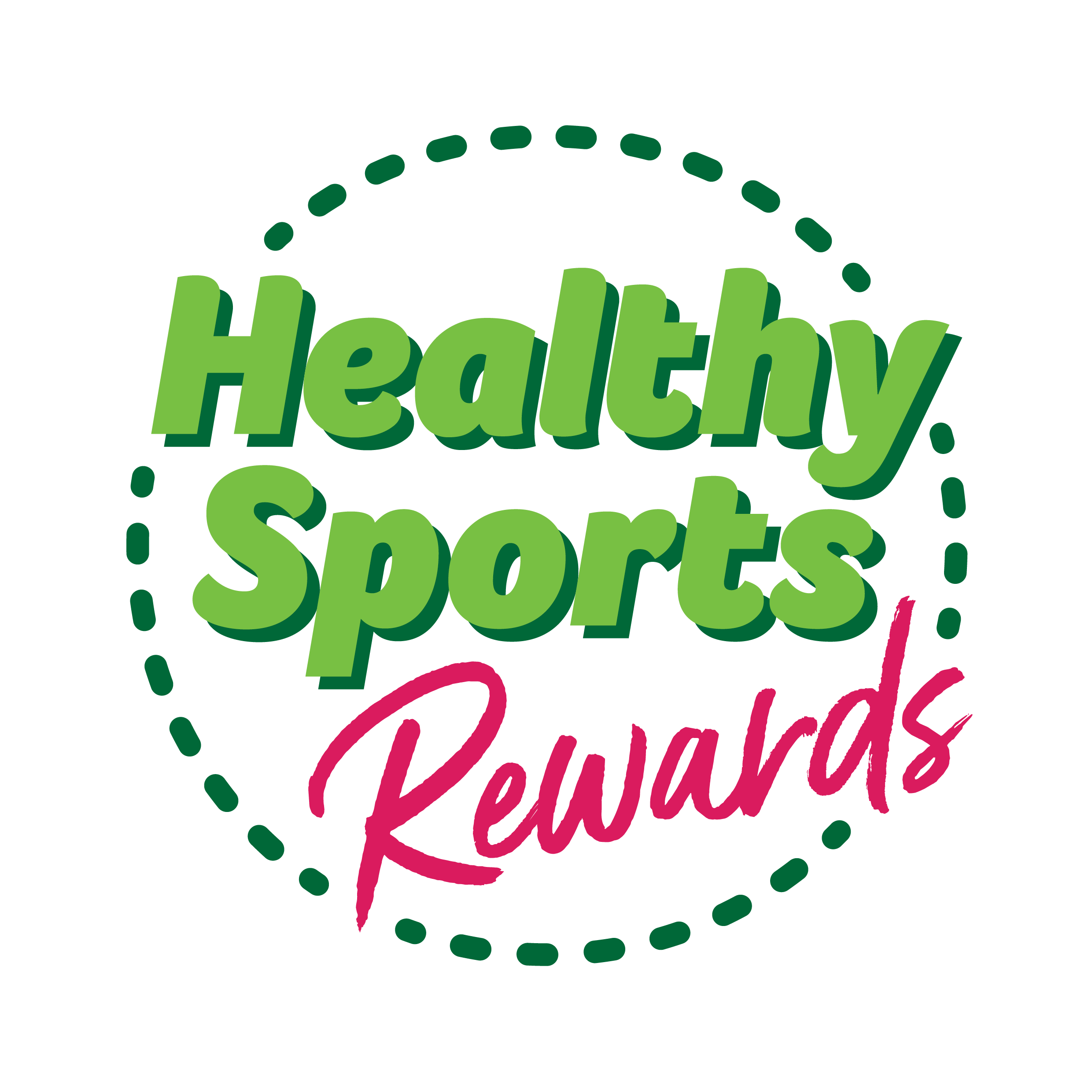 Healthy Sports Rewards logo on transparent background