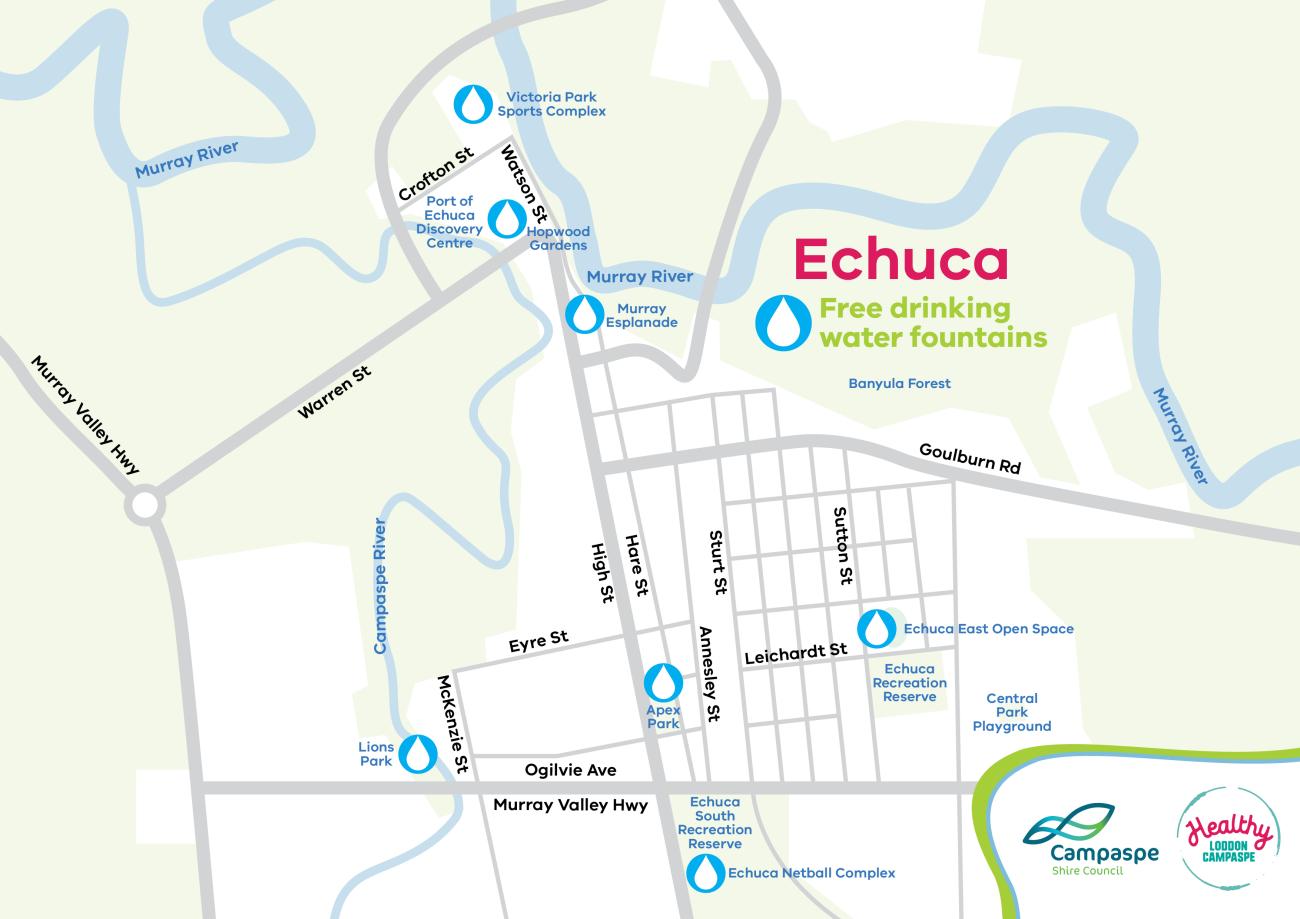 Drinking water fountains in Echuca