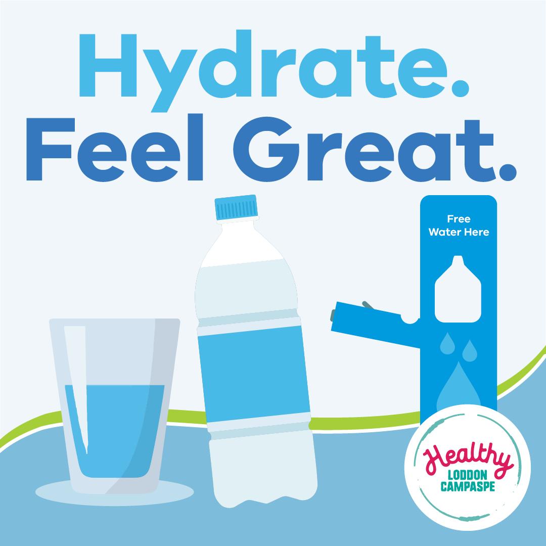 Healthy Loddon Campaspe Hydrate. Feel Great. social tile